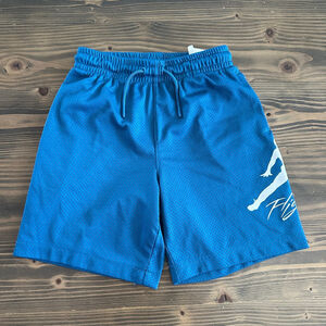 Boys Jordan Basketball Shorts S Blue Mesh Jumpman Flight Athletic